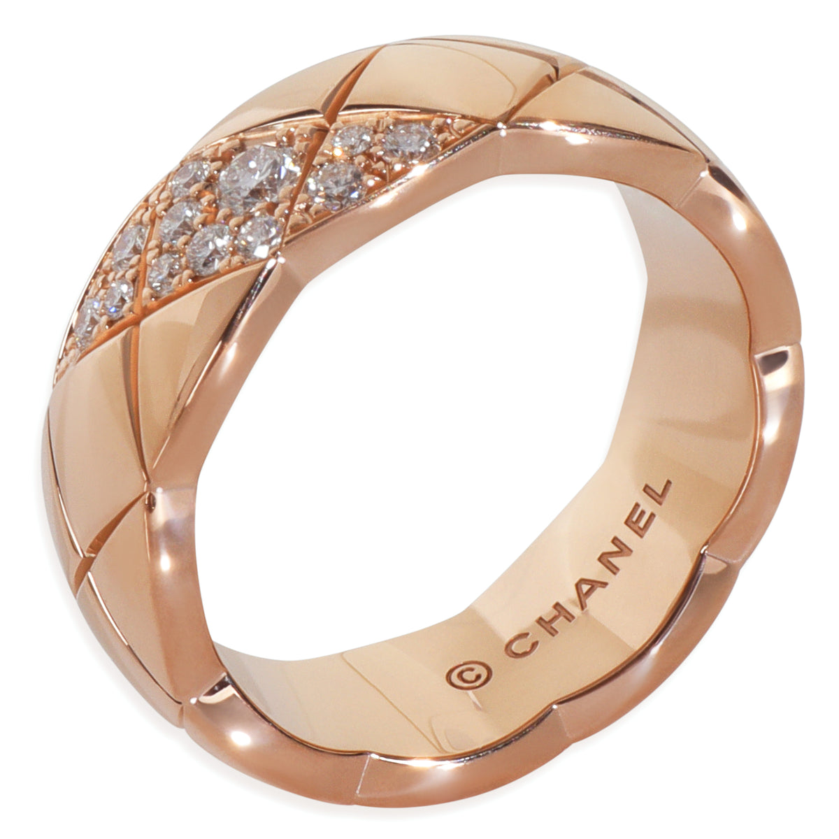 Rose Gold Diamond Small Model Coco Crush Ring