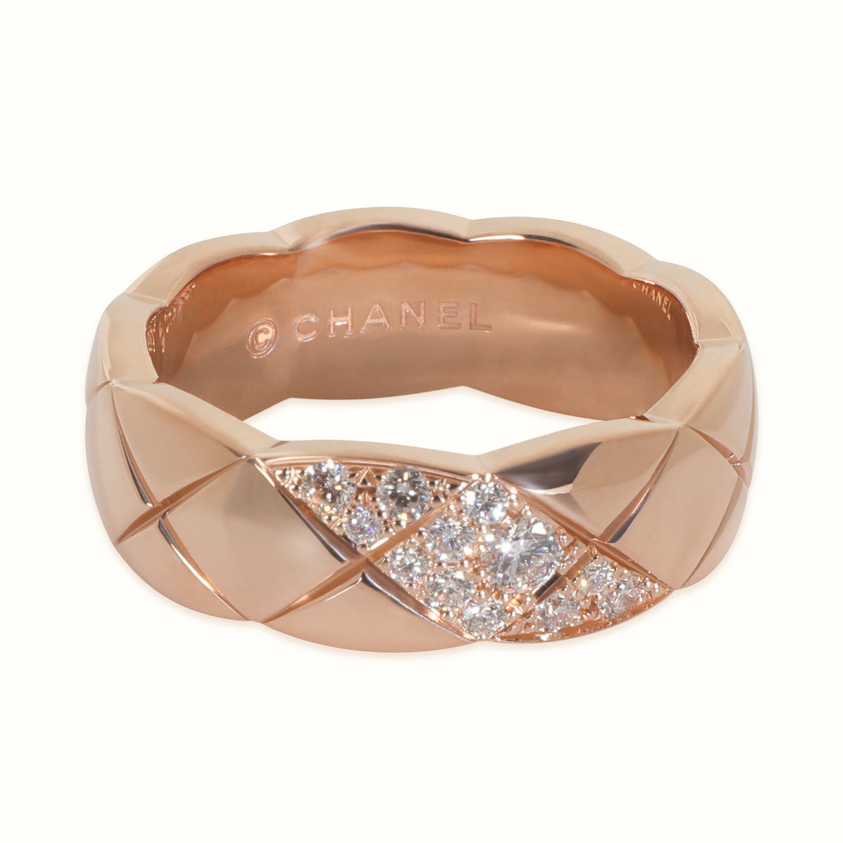 Rose Gold Diamond Small Model Coco Crush Ring