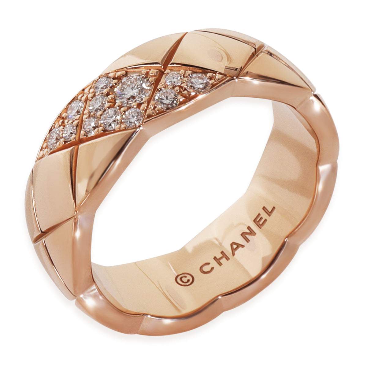 Rose Gold Diamond Small Model Coco Crush Ring