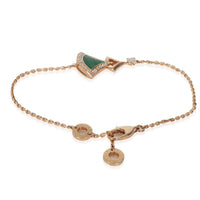 Rose Gold Malachite and Diamond Divas Dream Bracelet
