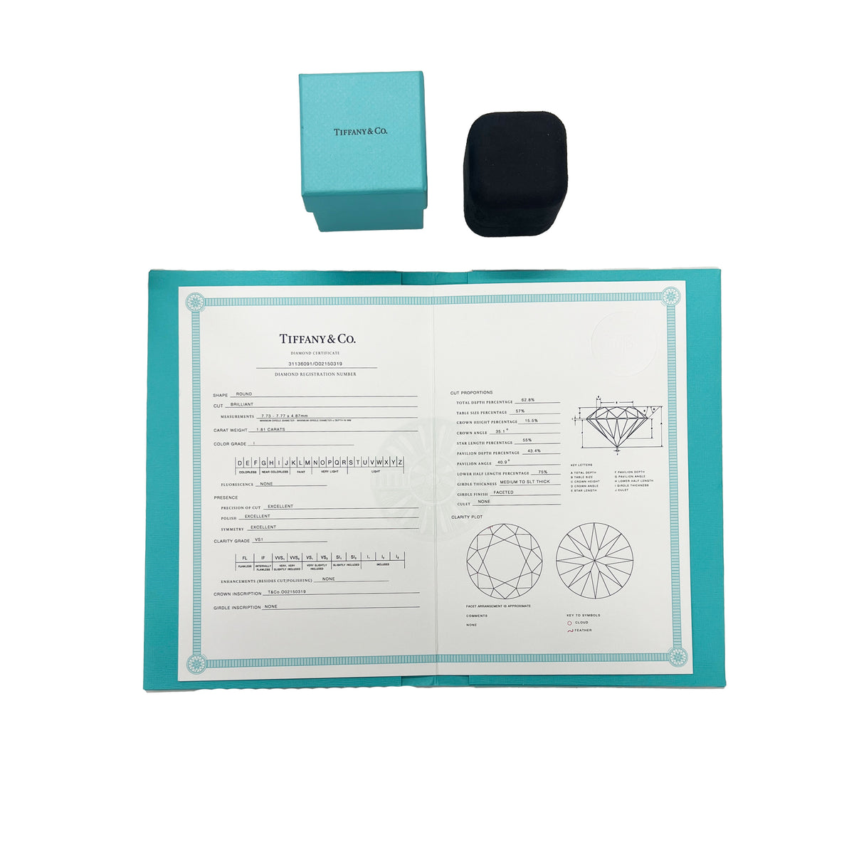 1.81 ct Round Brilliant Diamond Solitaire Engagement Ring