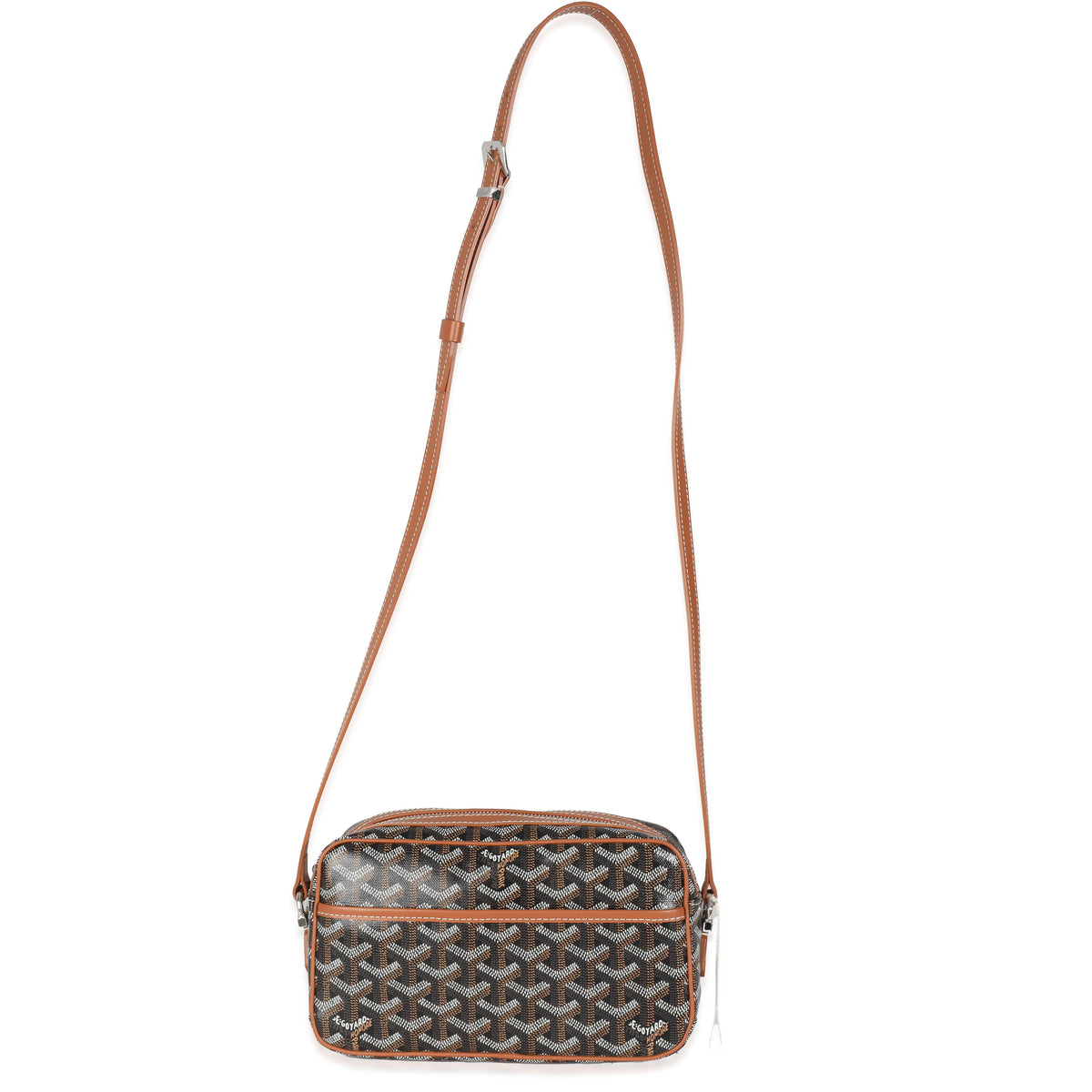 Gold Black Goyardine Canvas Cap Vert PM