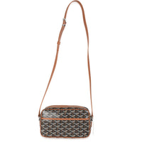 Gold Black Goyardine Canvas Cap Vert PM