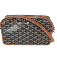 Gold Black Goyardine Canvas Cap Vert PM