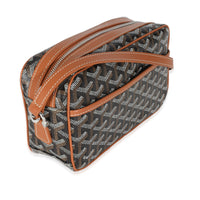 Gold Black Goyardine Canvas Cap Vert PM