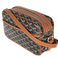 Gold Black Goyardine Canvas Cap Vert PM