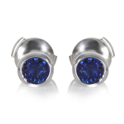Platinum Sapphire Elsa Peretti Color By The Yard Earrings