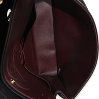 Black Quilted Caviar Medium Classic Double Flap Handbag