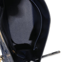 Bleu Saphir Shiny Alligator Sellier Kelly 25 GHW