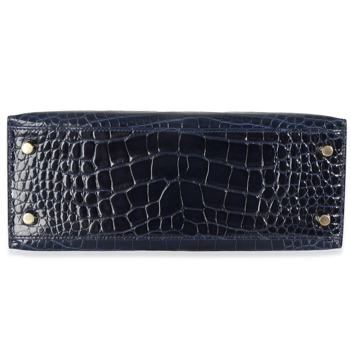 Bleu Saphir Shiny Alligator Sellier Kelly 25 GHW