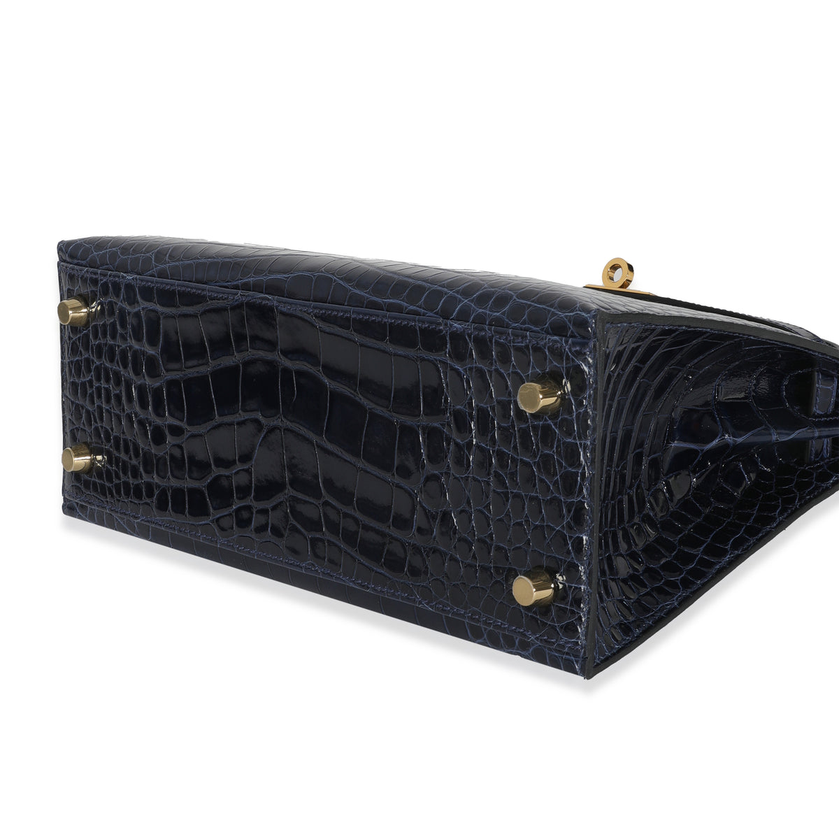 Bleu Saphir Shiny Alligator Sellier Kelly 25 GHW