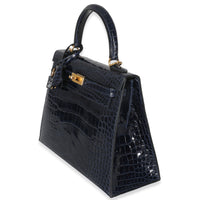 Bleu Saphir Shiny Alligator Sellier Kelly 25 GHW