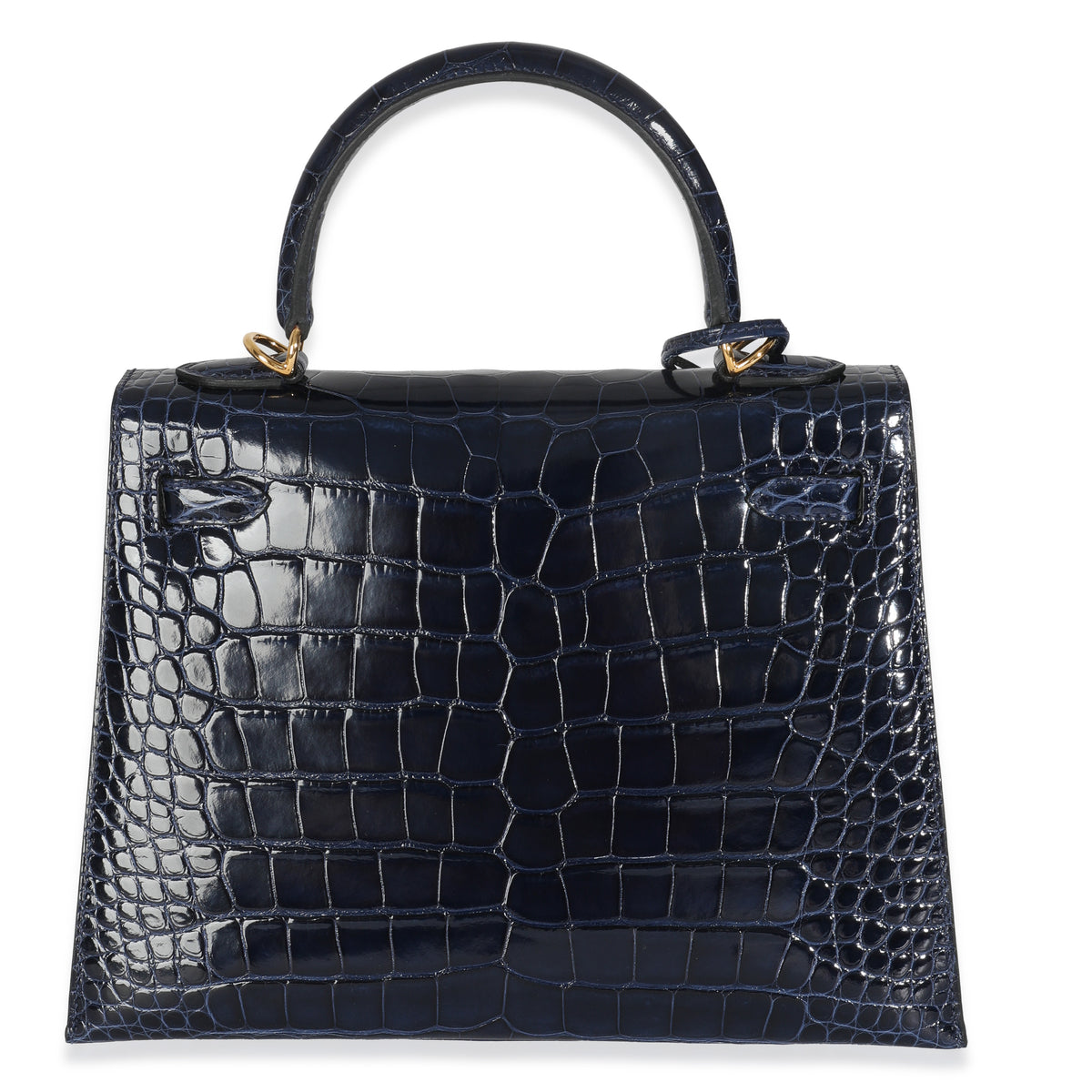 Bleu Saphir Shiny Alligator Sellier Kelly 25 GHW