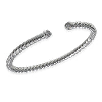 White Gold Diamond Cable Flex Bracelet