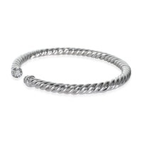 White Gold Diamond Cable Flex Bracelet