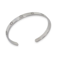 White Gold  Love Cuff Bracelet