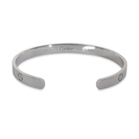 White Gold  Love Cuff Bracelet