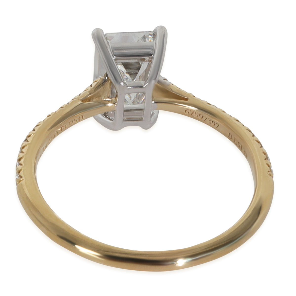 1.51 ct Emerald Diamond Novo Engagement Ring