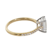1.51 ct Emerald Diamond Novo Engagement Ring