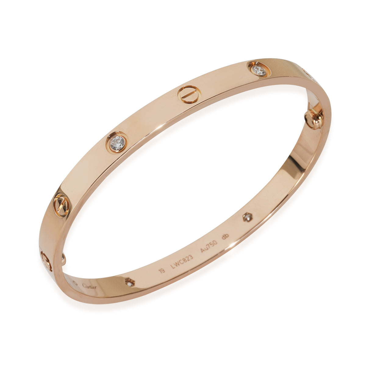 Rose Gold Diamond Love Bracelet