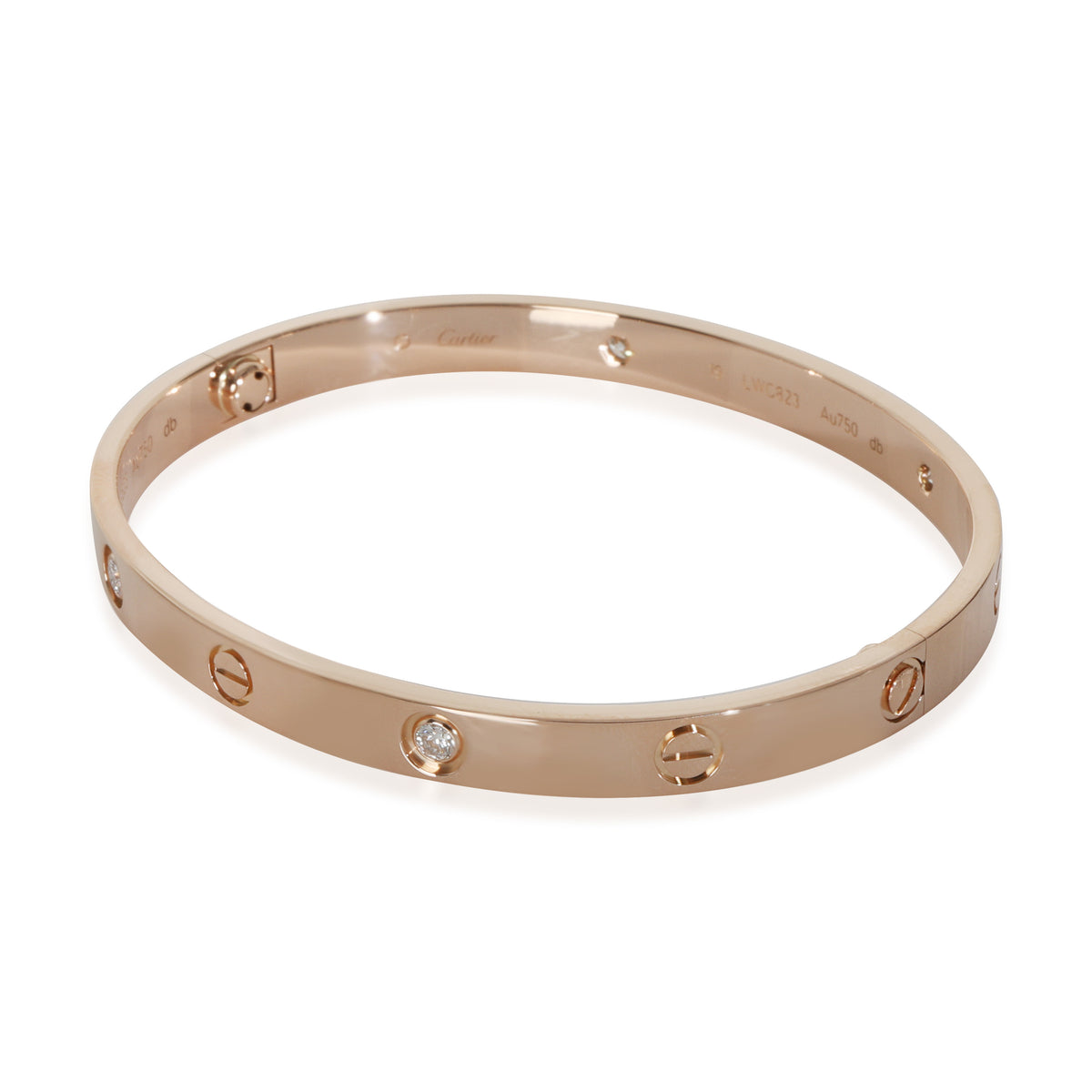 Rose Gold Diamond Love Bracelet