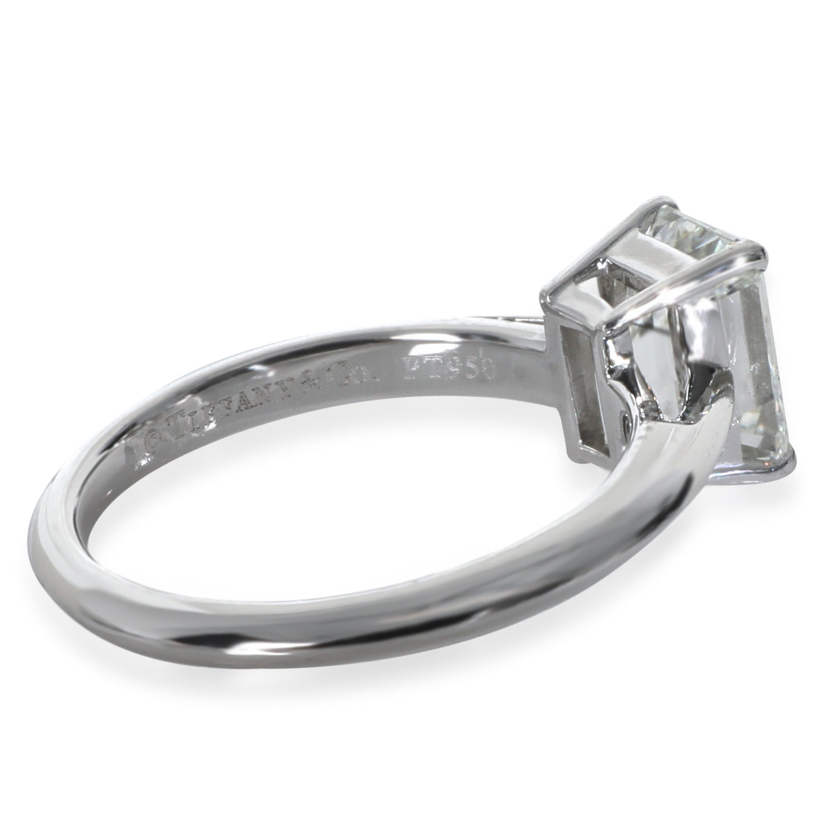 1.33 ct Emerald Diamond Engagement Ring