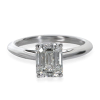 1.33 ct Emerald Diamond Engagement Ring