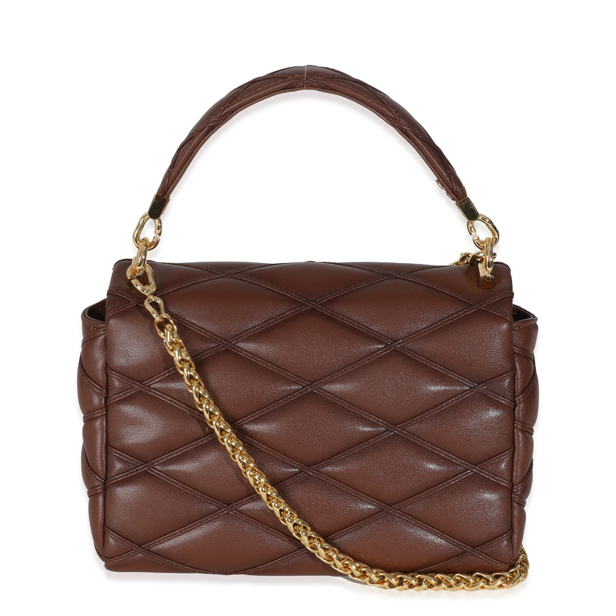 Tan Lambskin Malletage GO-14 MM Top Handle