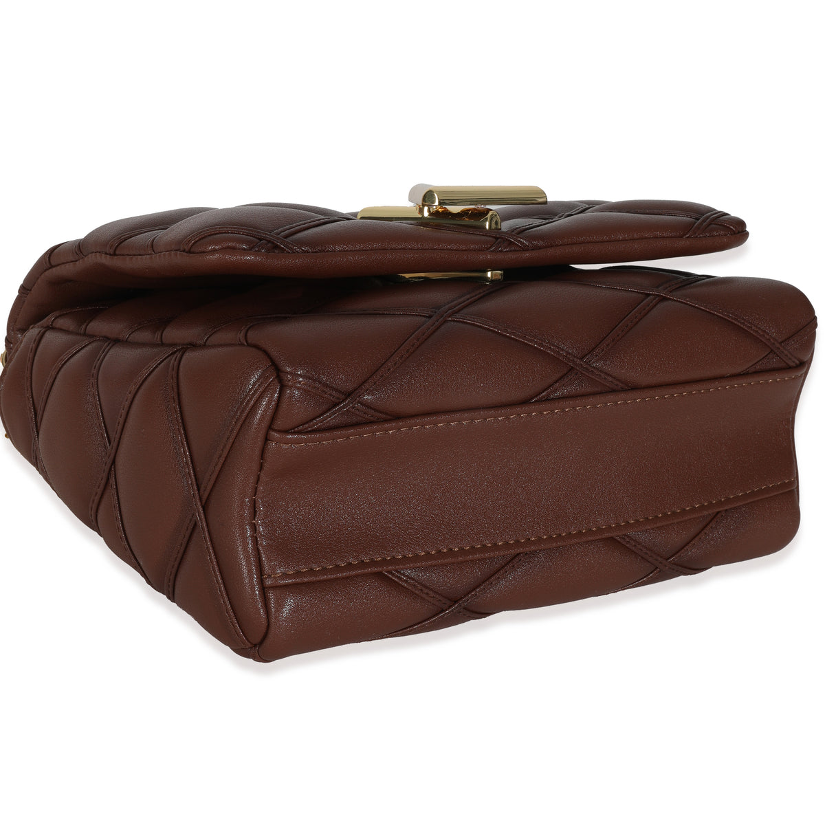 Tan Lambskin Malletage GO-14 MM Top Handle