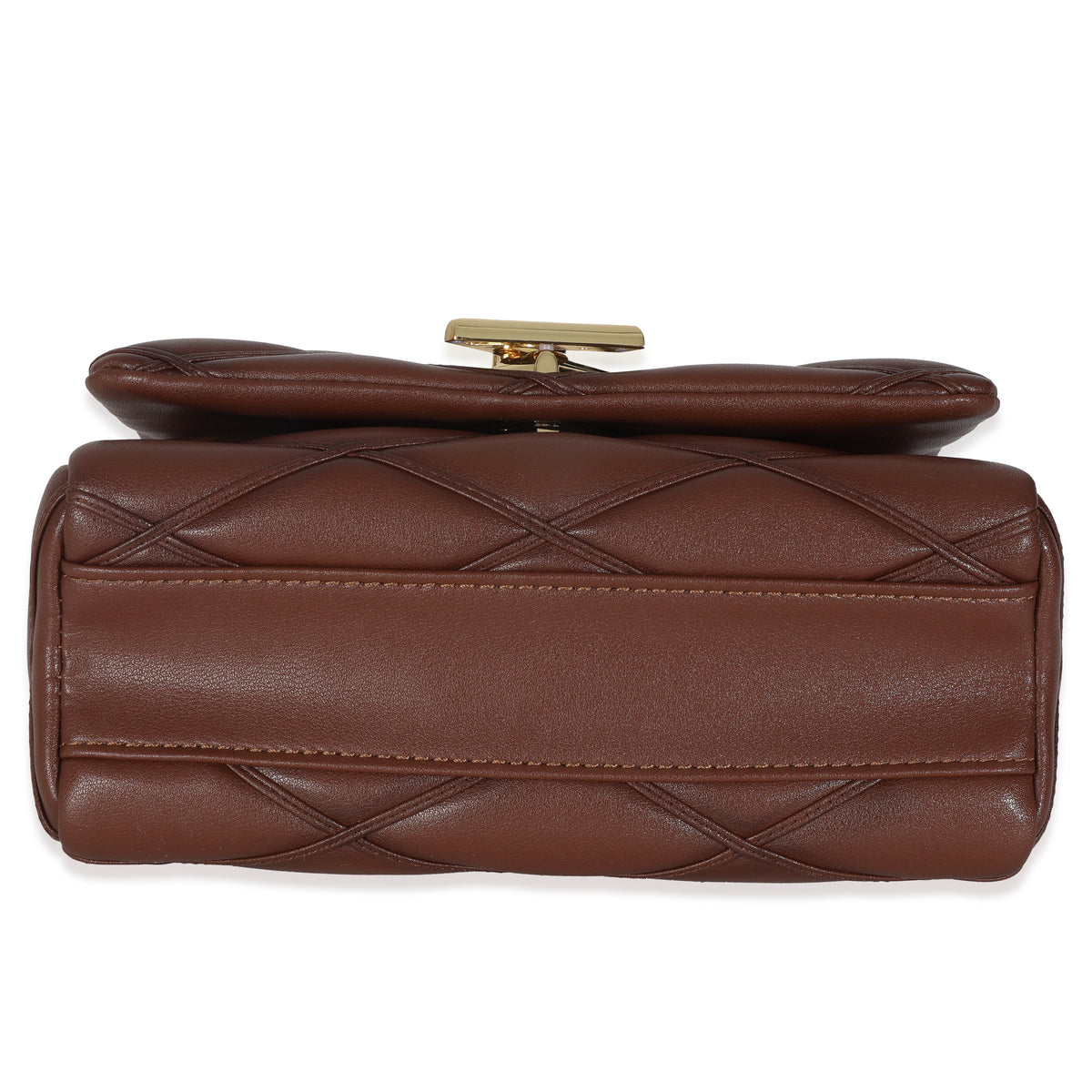 Tan Lambskin Malletage GO-14 MM Top Handle