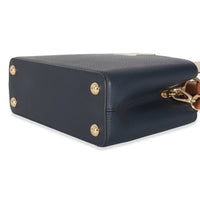 Bleu De France Blue Taurillon Studded Capucines BB