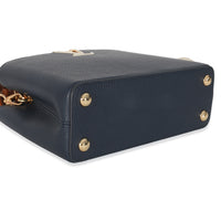 Bleu De France Blue Taurillon Studded Capucines BB