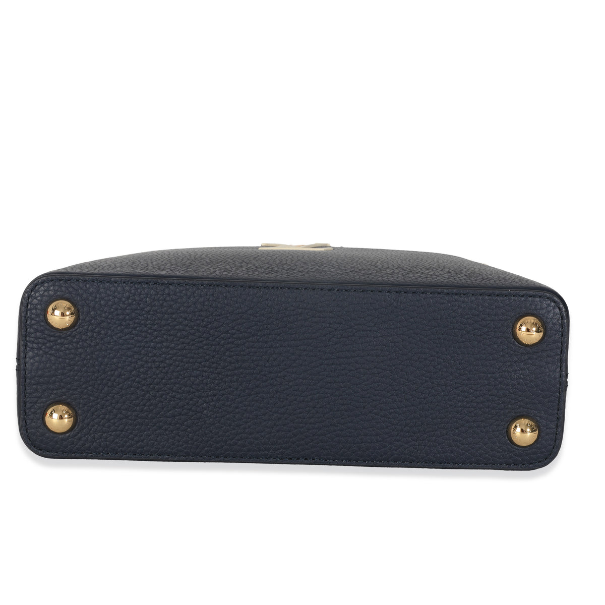 Bleu De France Blue Taurillon Studded Capucines BB