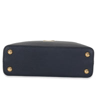 Bleu De France Blue Taurillon Studded Capucines BB