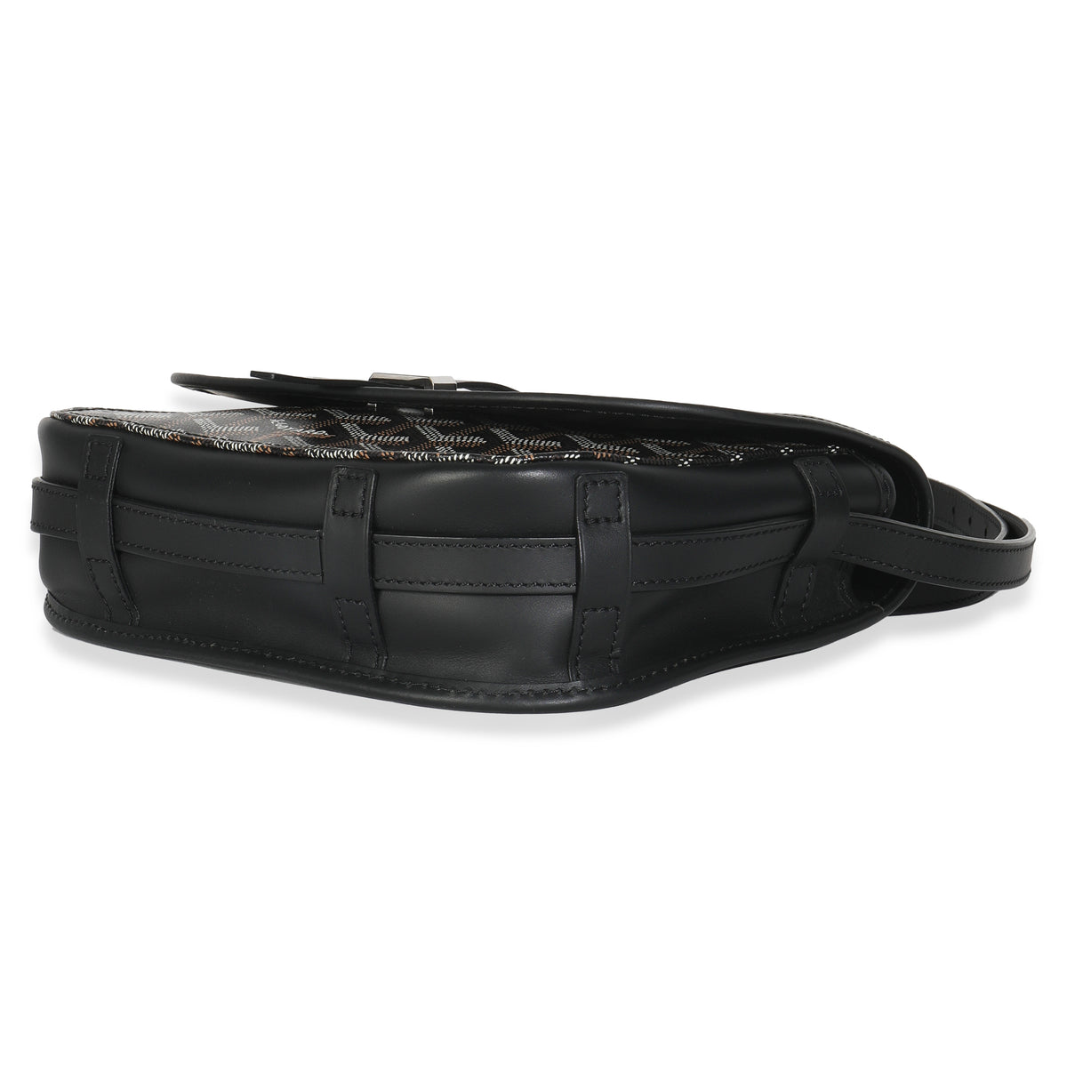 Black Goyardine Canvas Belvedere PM Messenger