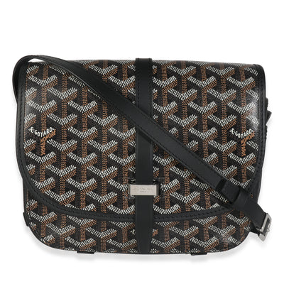 Black Goyardine Canvas Belvedere PM Messenger