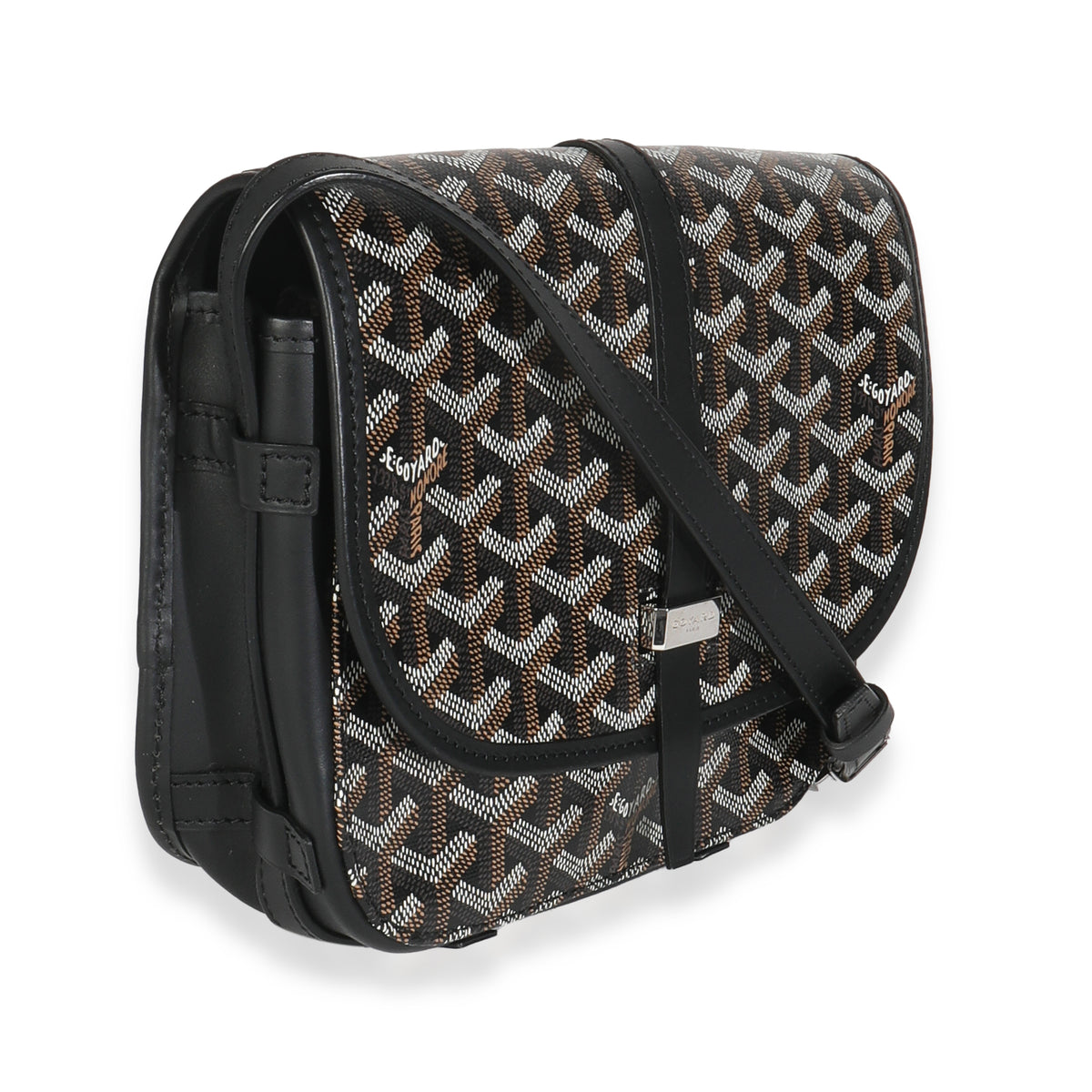Black Goyardine Canvas Belvedere PM Messenger