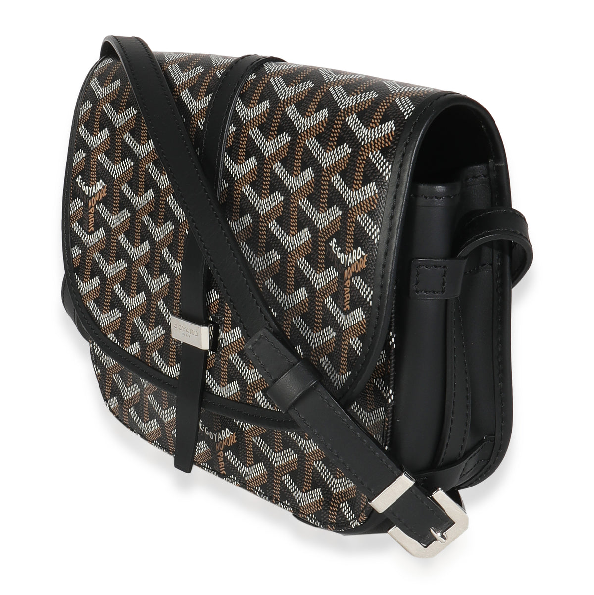 Black Goyardine Canvas Belvedere PM Messenger