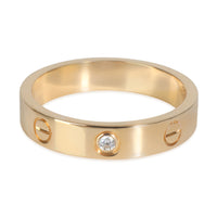 Yellow Gold Diamond Small Model Love Ring