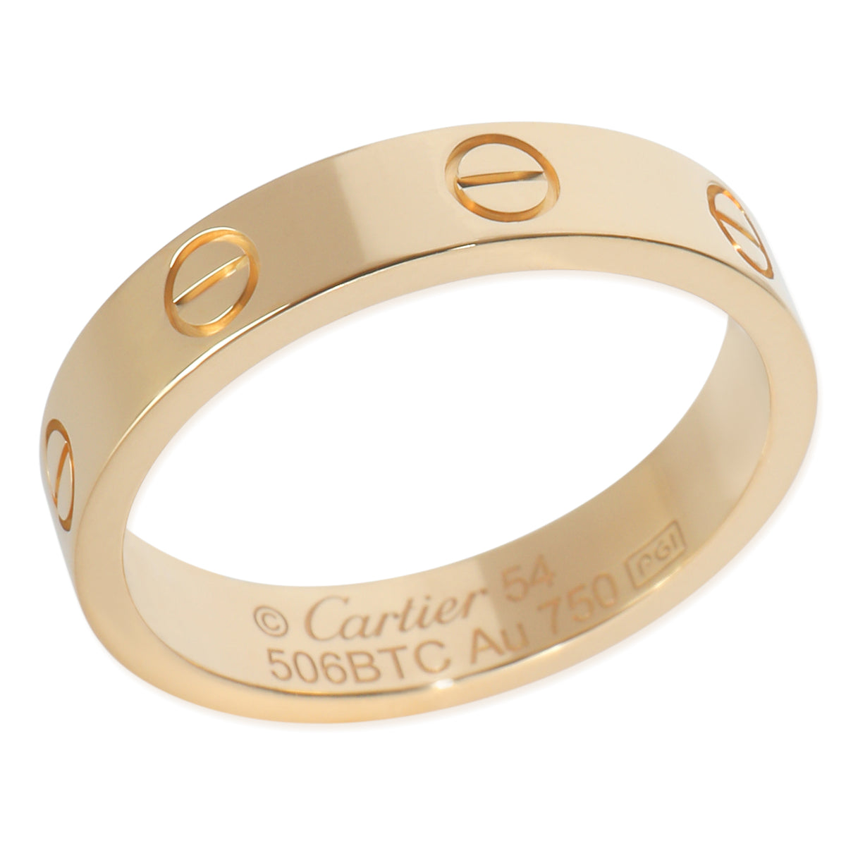 Yellow Gold Diamond Small Model Love Ring