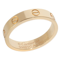 Yellow Gold Diamond Small Model Love Ring