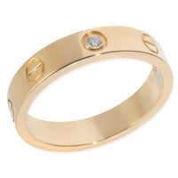 Yellow Gold Diamond Small Model Love Ring