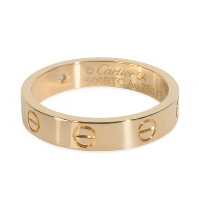 Yellow Gold Diamond Small Model Love Ring