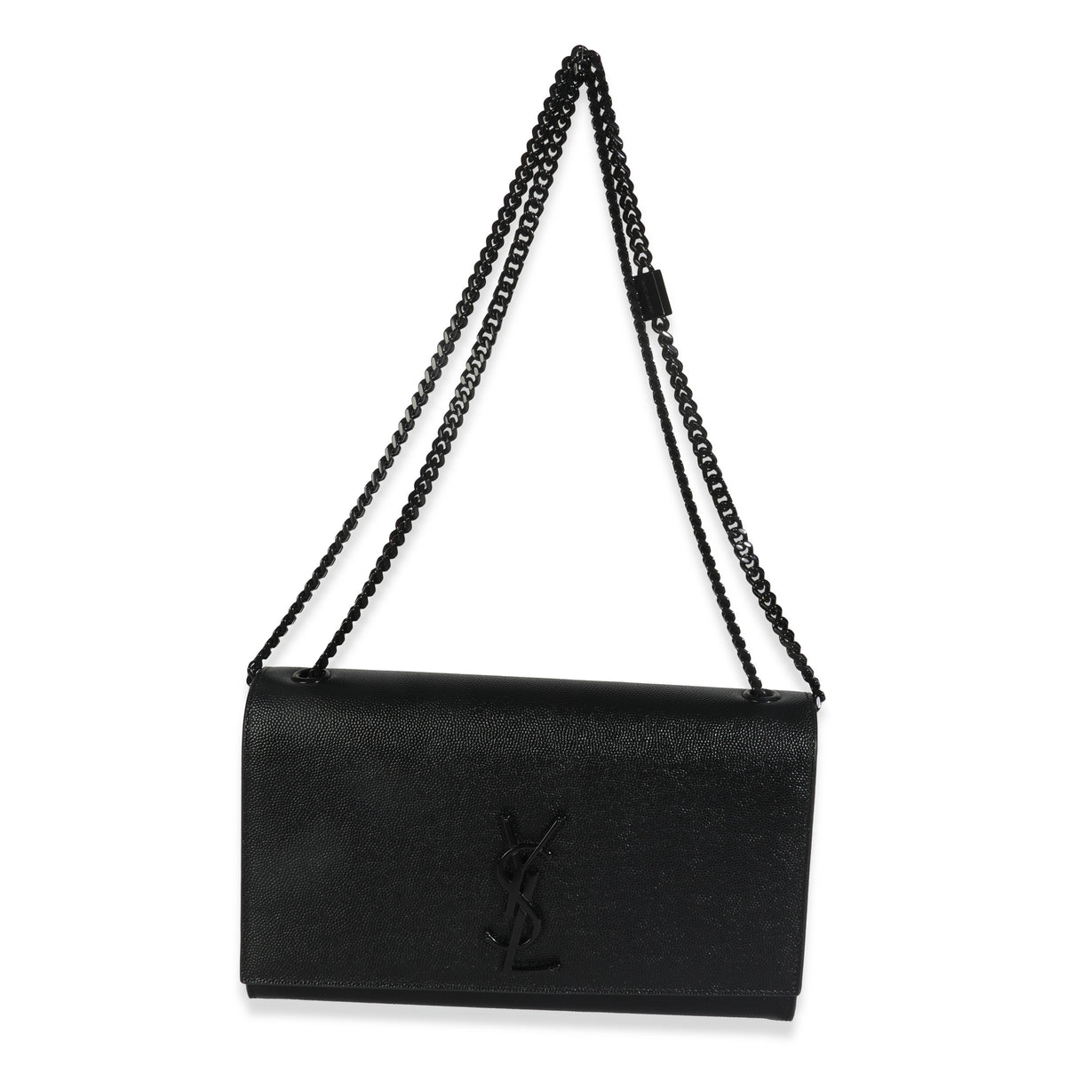 Black Grain De Poudre Monogram Monochrome Medium Kate Satchel