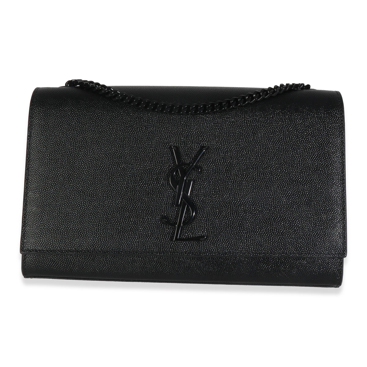 Black Grain De Poudre Monogram Monochrome Medium Kate Satchel
