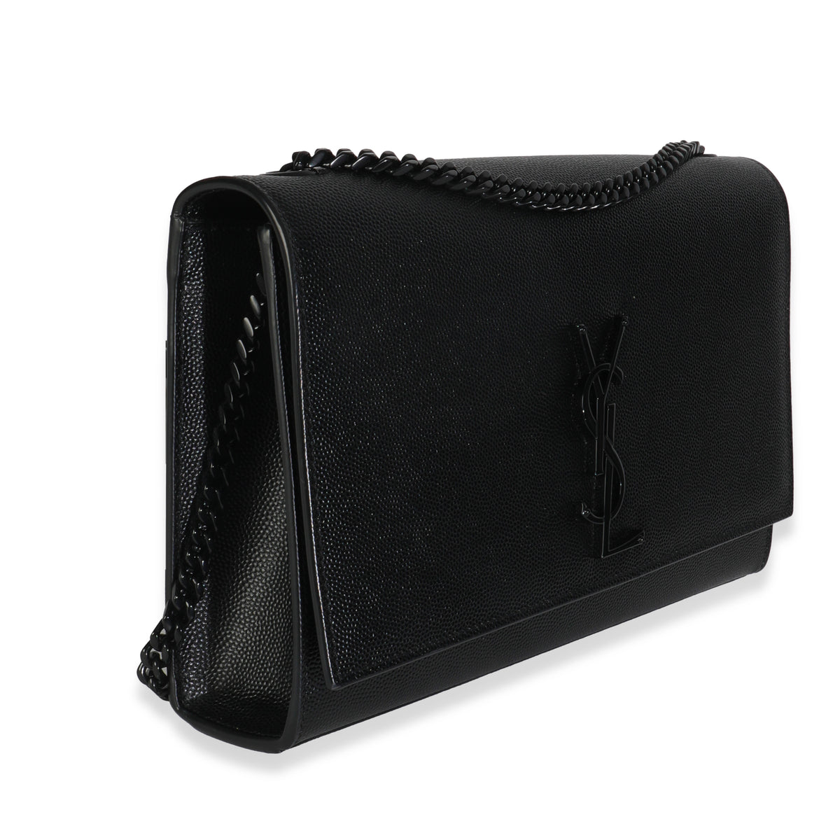 Black Grain De Poudre Monogram Monochrome Medium Kate Satchel