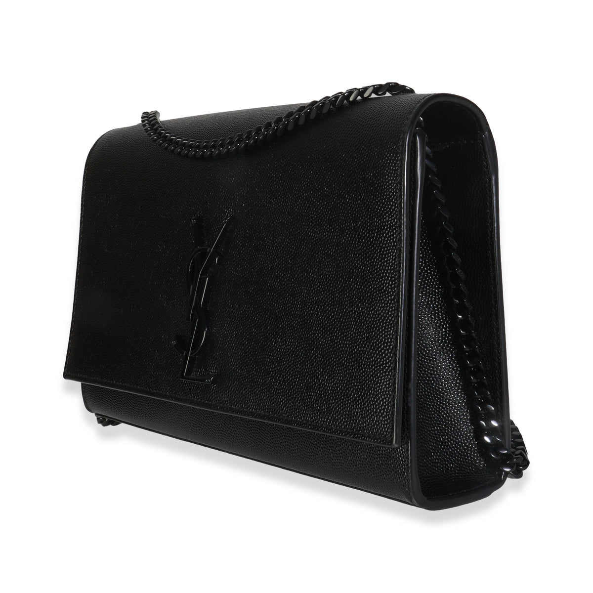 Black Grain De Poudre Monogram Monochrome Medium Kate Satchel