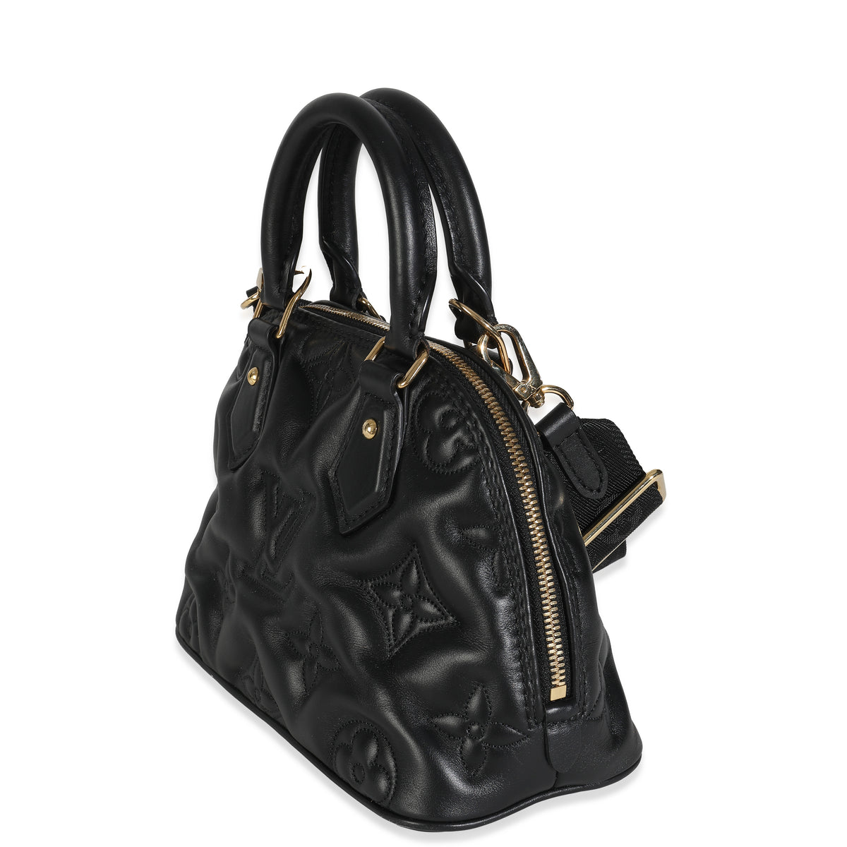 Black Bubblegram Calfskin Alma BB