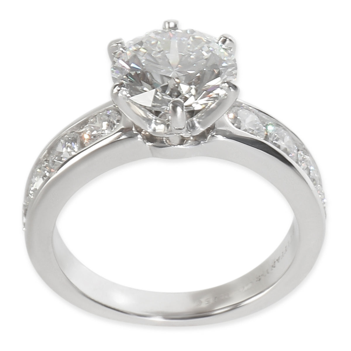1.87 ct Round Brilliant Diamond Channel Set Engagement Ring