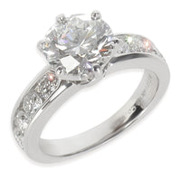 1.87 ct Round Brilliant Diamond Channel Set Engagement Ring